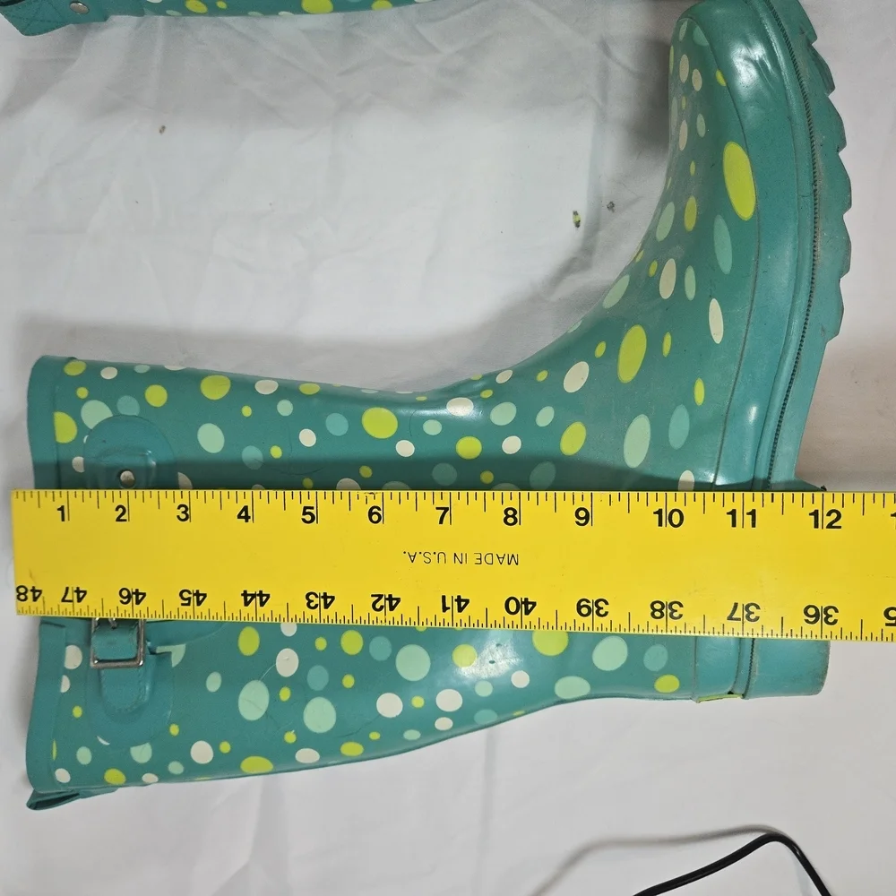 Western Chief Green Polka Dot Rain Boots